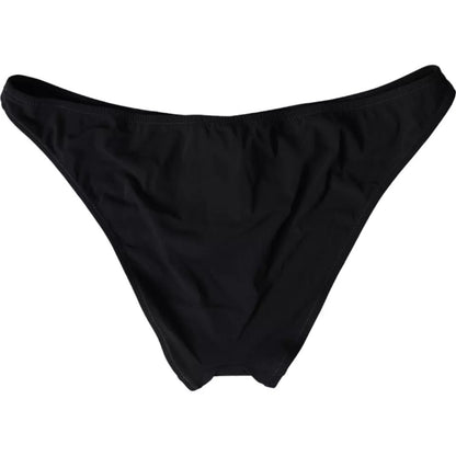 Dolce &amp; Gabbana sort nylon badetøj strandtøj bikini med bund