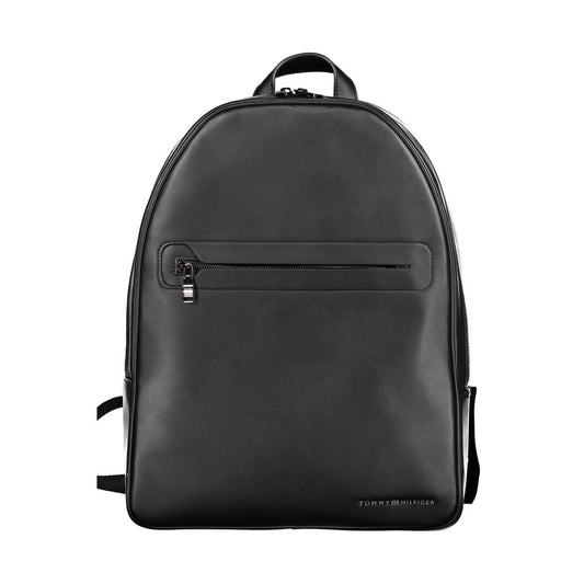 Rucsac negru din poliester Tommy Hilfiger