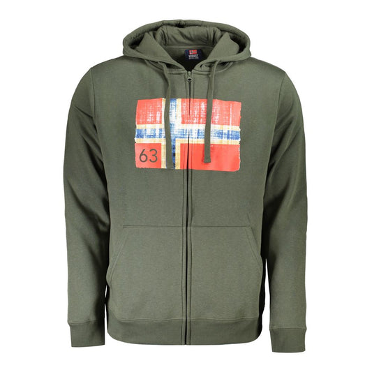 Norway 1963 Green Cotton Men Sweater