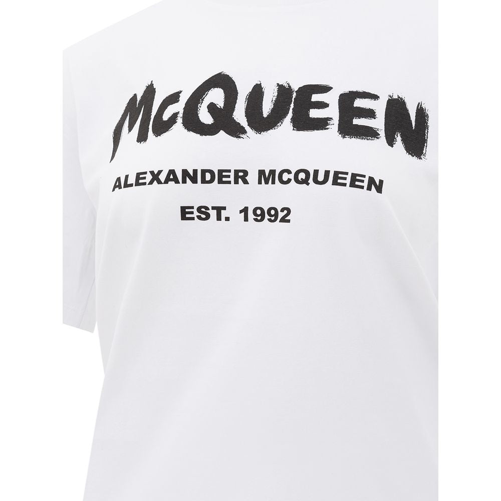 Alexander McQueen hvide bomuldstoppe og T-shirt