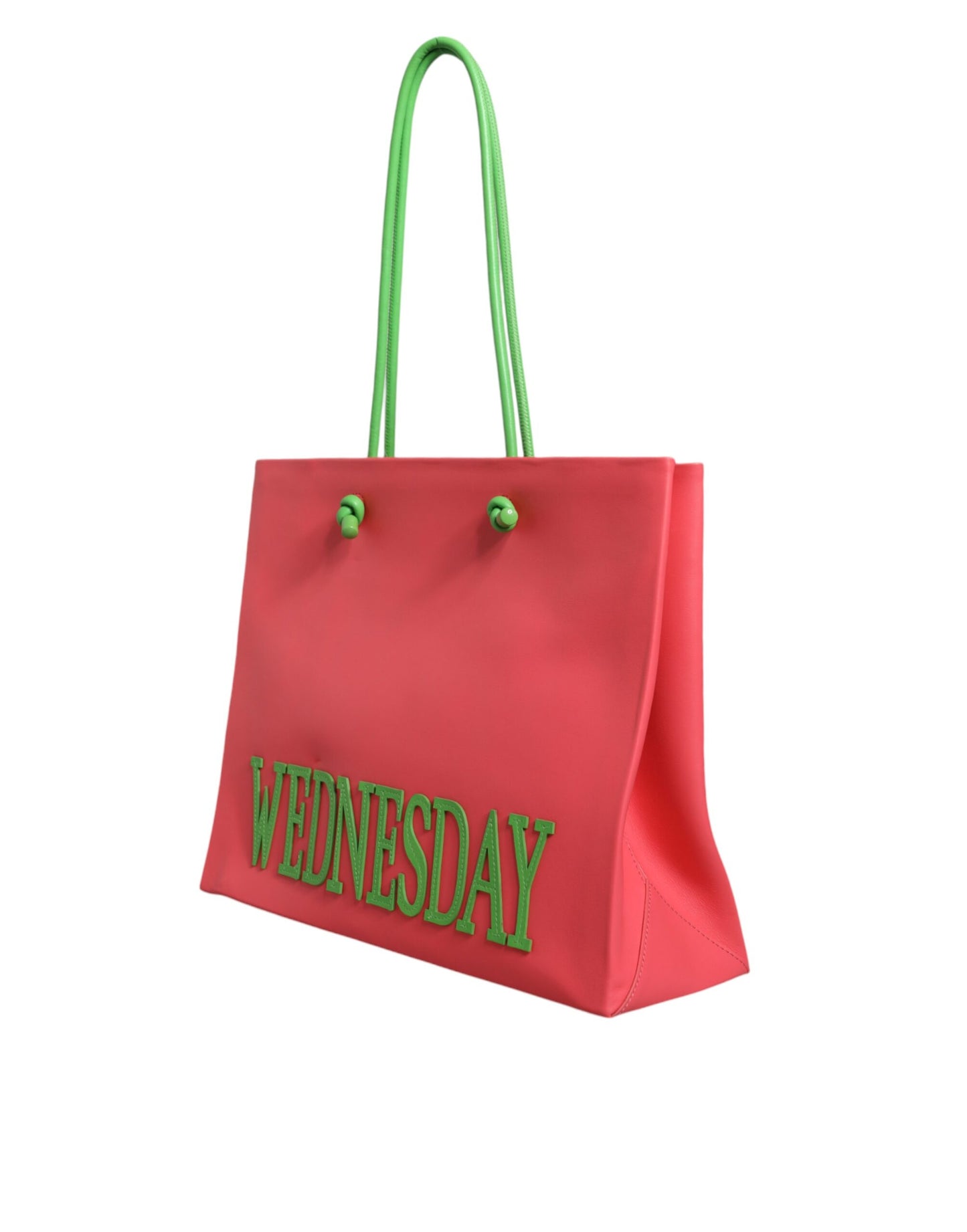 Alberta Ferretti Pink Læder Weekend Wednesday Shopping Tote Bag