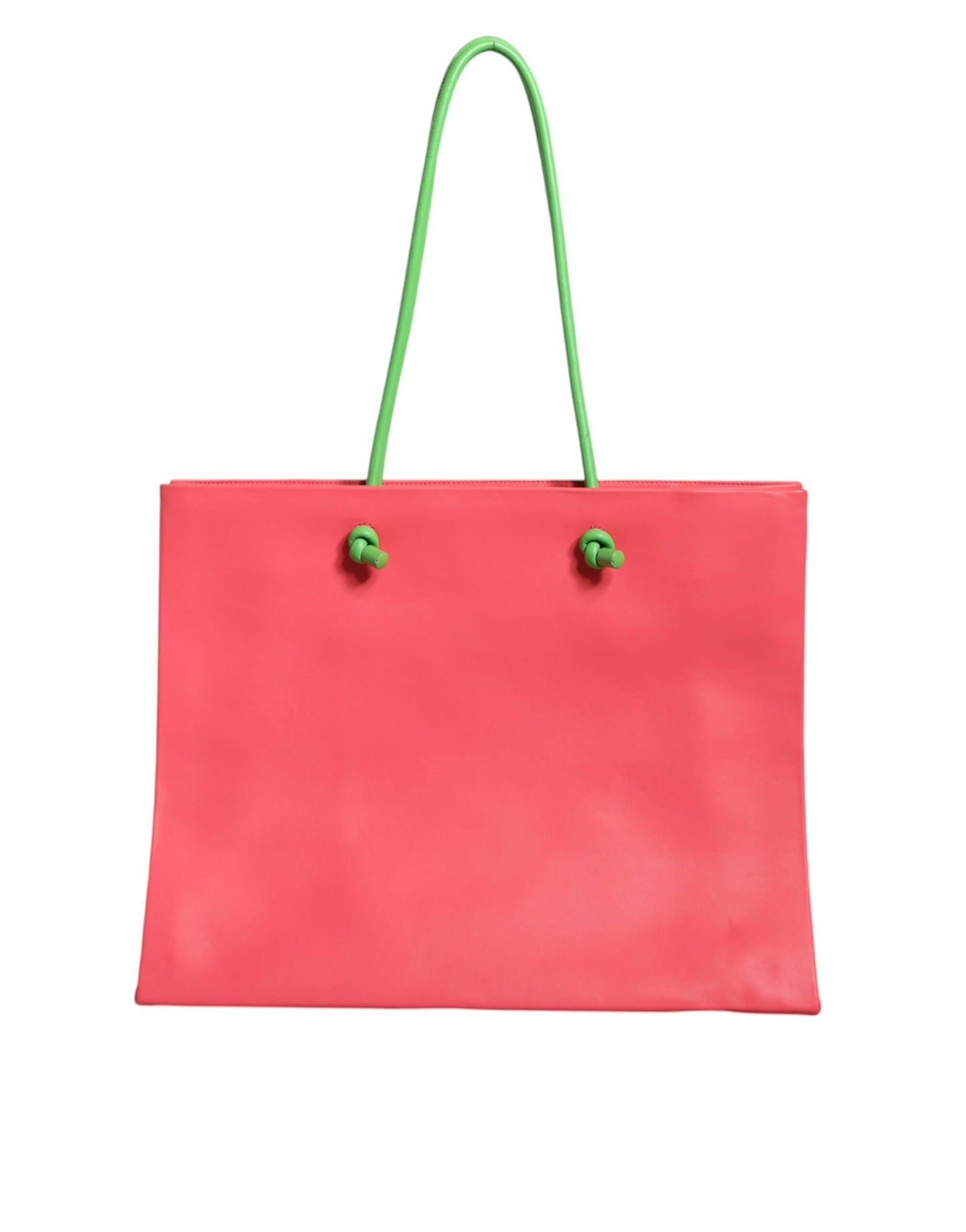 Alberta Ferretti Pink Læder Weekend Wednesday Shopping Tote Bag