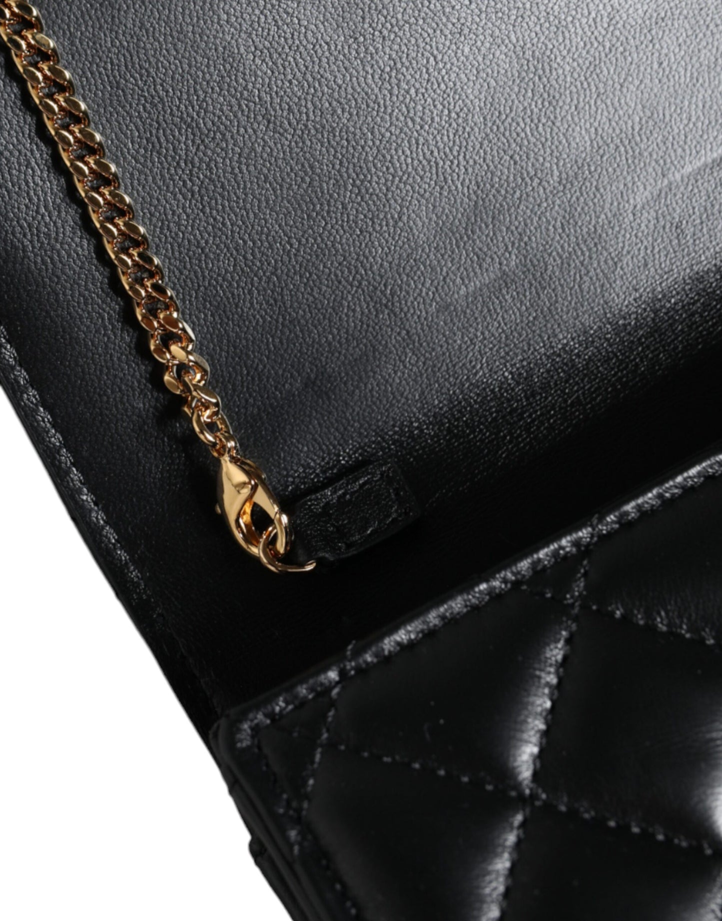 Versace sort quiltet nappa læder Crossbody skuldertaske