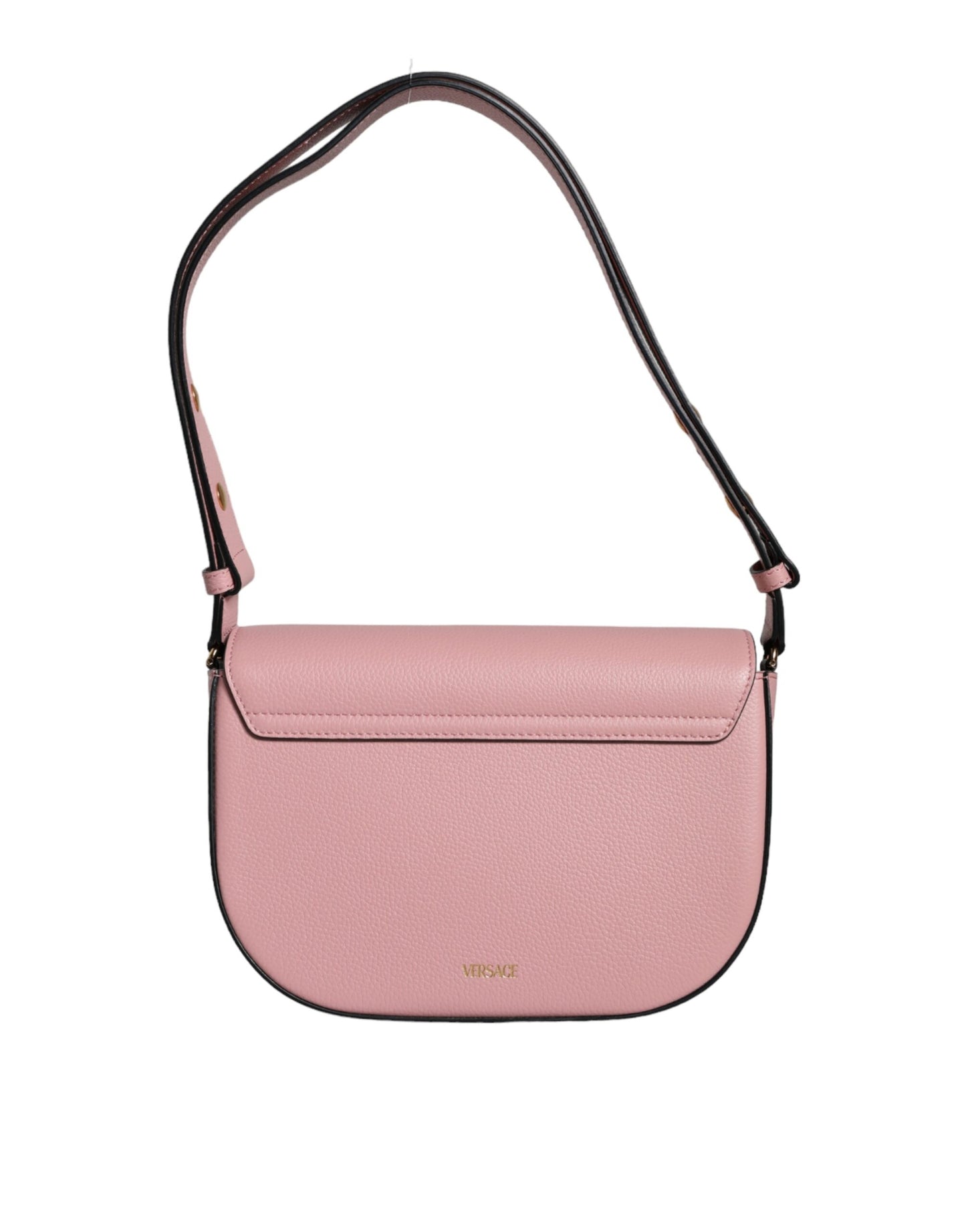 Versace Pink Kornet Kalv Læder Logo Crossbody skuldertaske