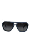 Dolce & Gabbana Blå Metal Stel Gummi Skin Polarized Mirror Lens Solbriller