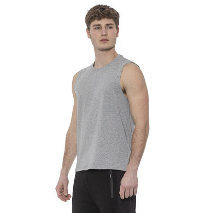 Tond Gray Cotton Men Tank Top