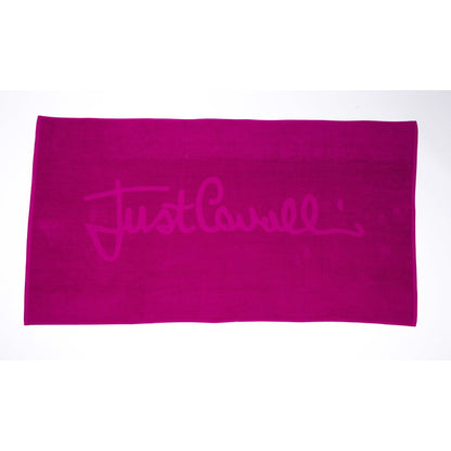 Bare Cavalli Fuchsia Cotton Men strandhåndklæde