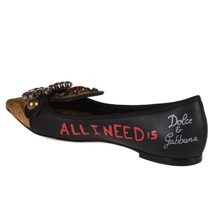 Dolce &amp; Gabbana sorte kalveskinds pumps til kvinder