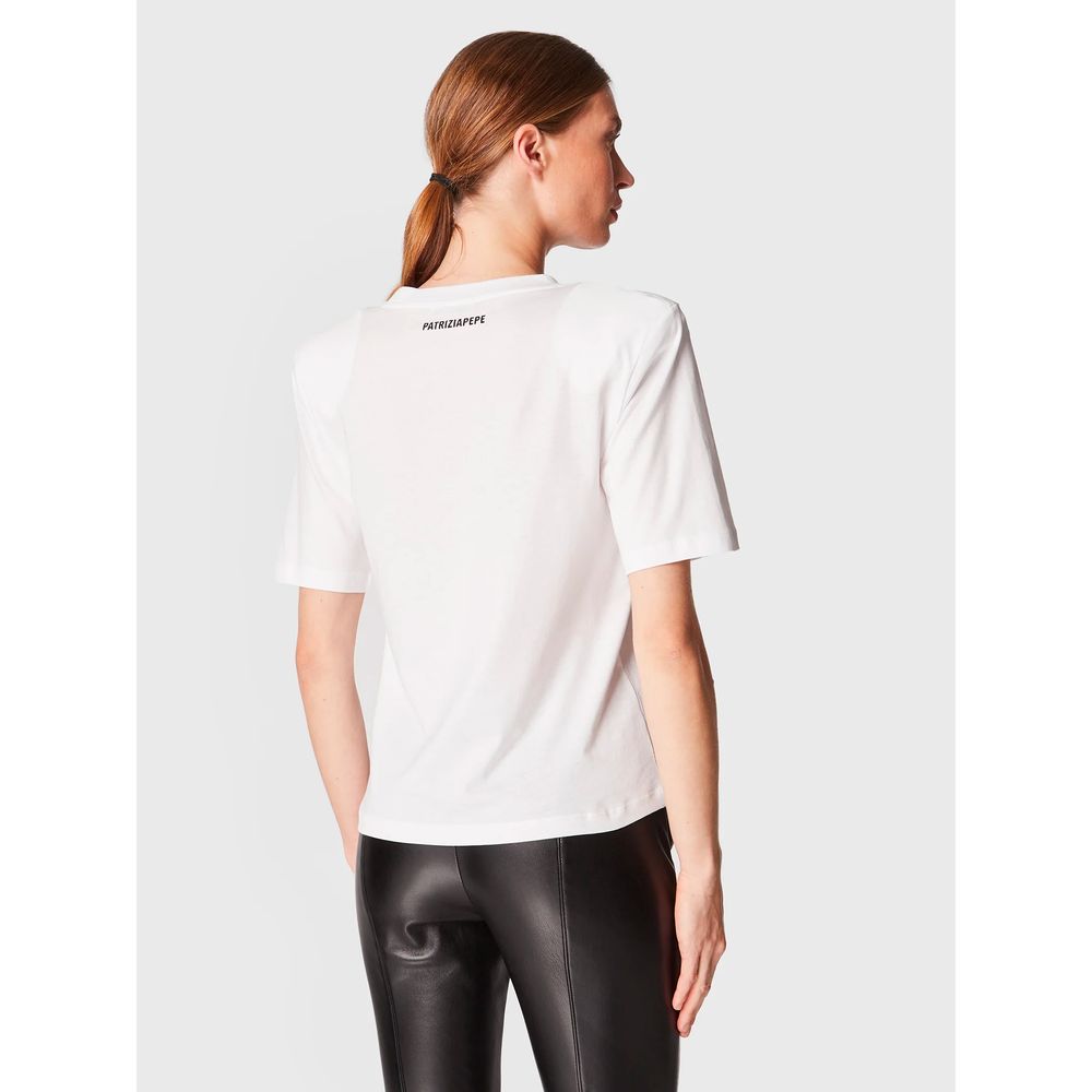 Patrizia Pepe Hvide bomuldstoppe &amp; T-shirt