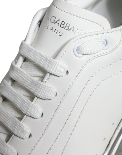 Dolce &amp; Gabbana Hvide Sølv Daymaster Lave Sneakers Sko