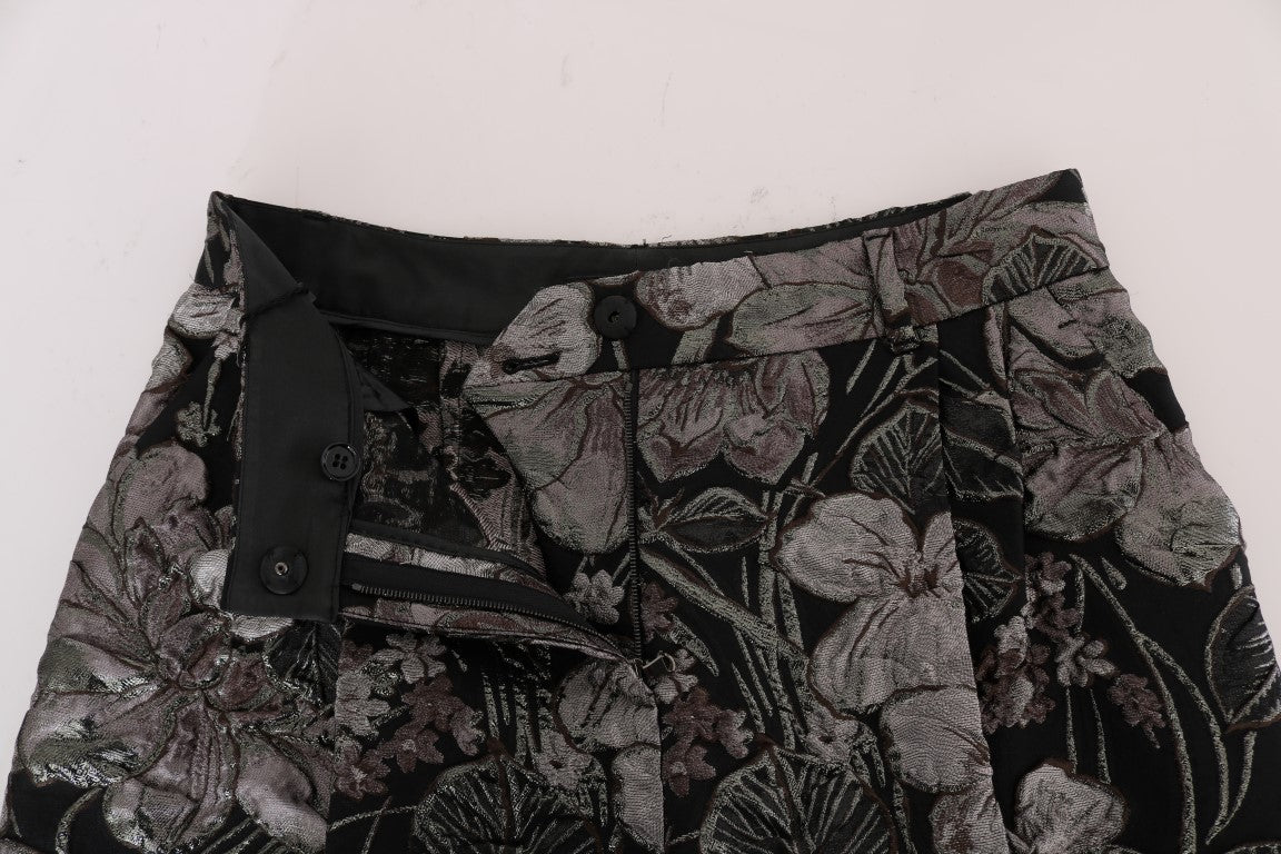 Dolce &amp; Gabbana Elegante Højtaljede Brokadeshorts