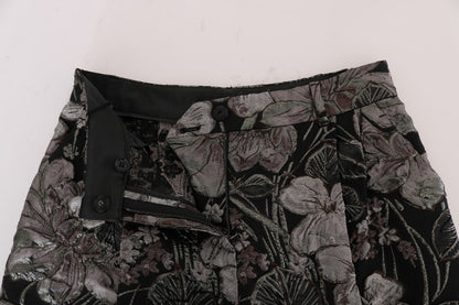 Dolce &amp; Gabbana Elegante Højtaljede Brokadeshorts