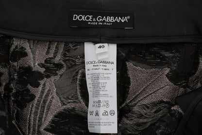 Dolce &amp; Gabbana Elegante Højtaljede Brokadeshorts