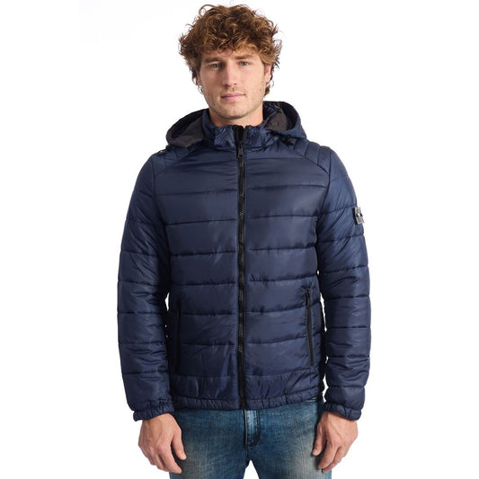 Baldinini Trend Blå Polyester Herrejakke