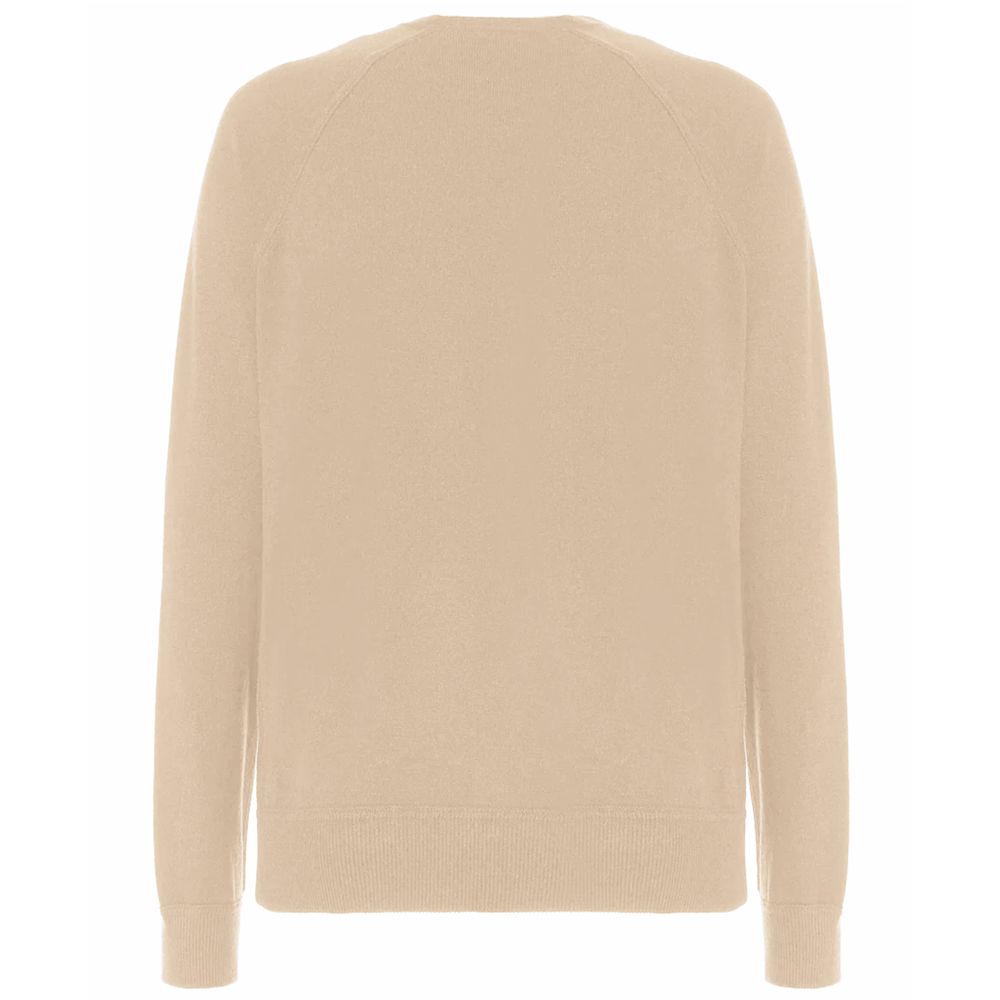 Malo Beige Wool Men Turtleneck Sweater