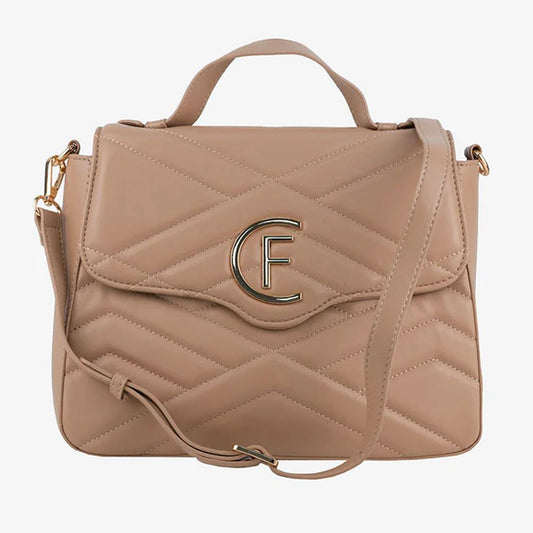 CRISTINAEFFE Beige Crossbody-taske i kunstlæder