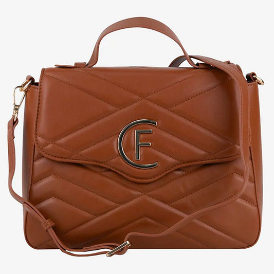 CRISTINAEFFE Crossbody taske i brun kunstlæder