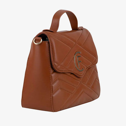 CRISTINAEFFE Brown Artificial Leather Women Crossbody Bag