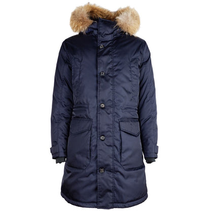 Add Blue Nylon Men Down Jacket