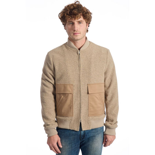 Roberto Pepe Luksus Beige Uld Herrejakke