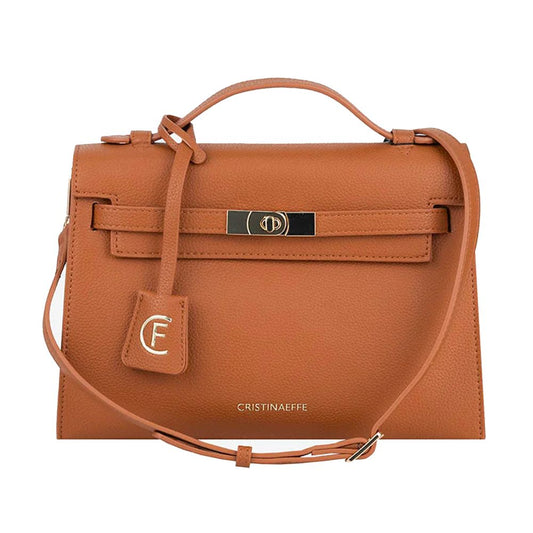 CRISTINAEFFE Crossbody taske i brun kunstlæder