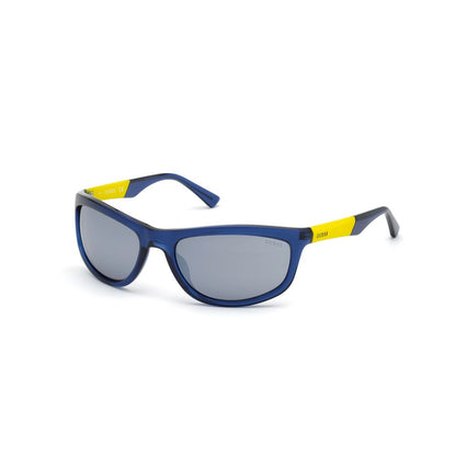 Ochelari de soare Guess Blue injectati