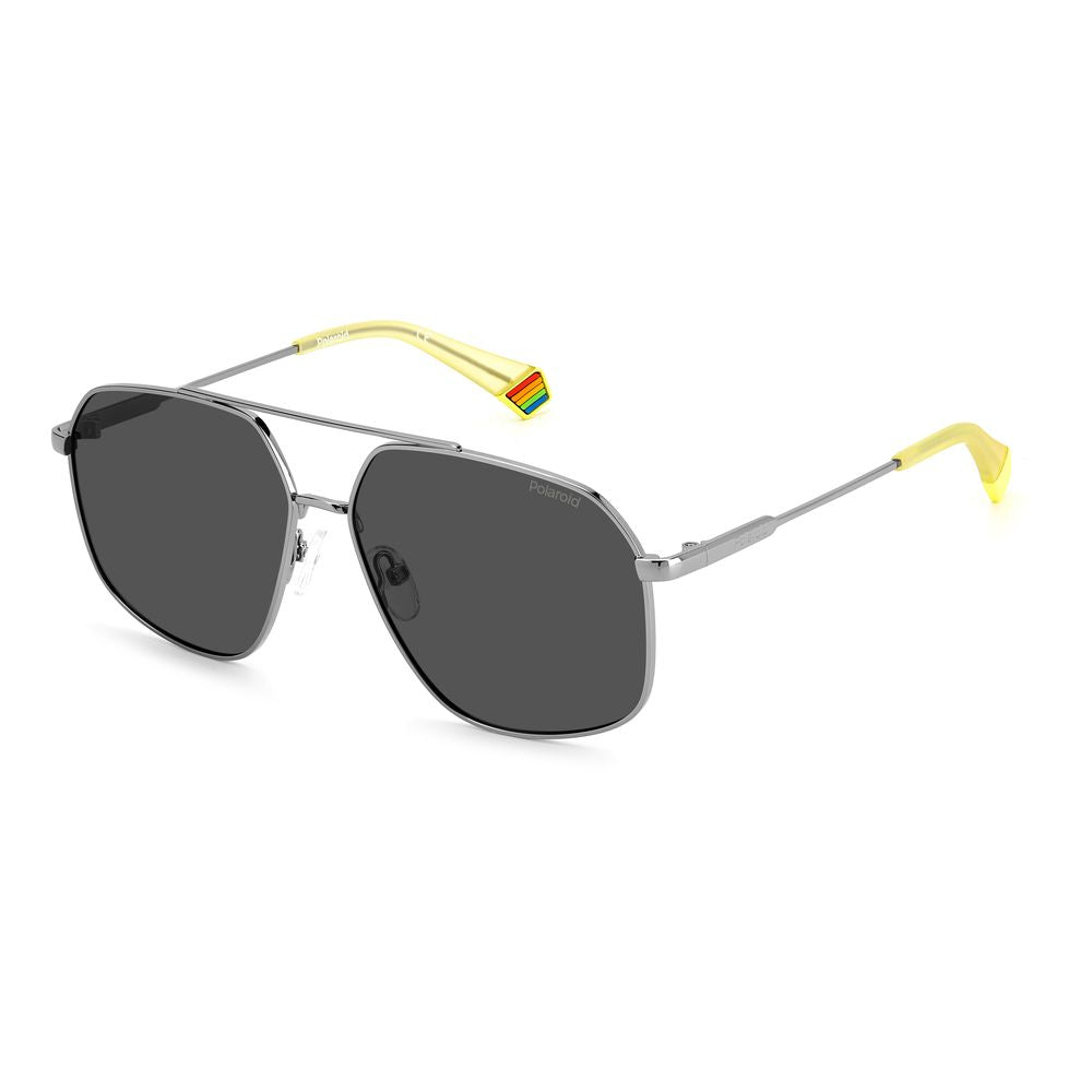 Polaroid Gray Stainless Steel Sunglasses