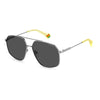 Polaroid Gray Stainless Steel Sunglasses