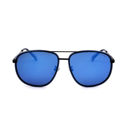 Polaroid Blue Metal Sunglasses