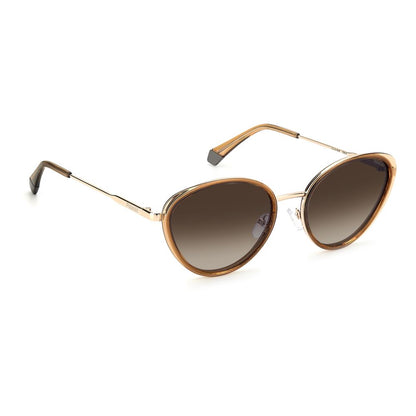 Polaroid Beige Plastic Sunglasses