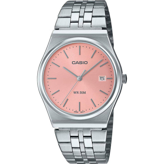 Casio sølv stålur