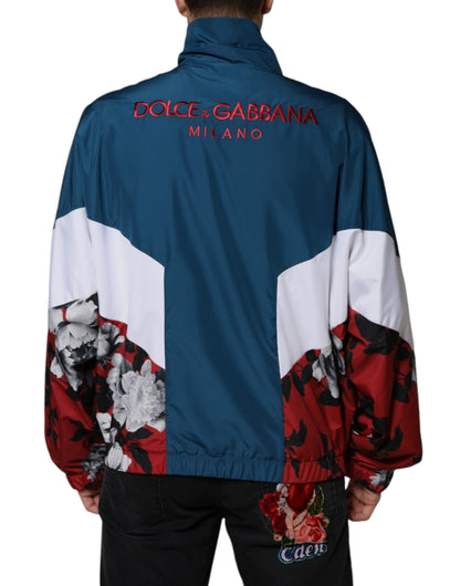 Dolce &amp; Gabbana Flerfarvet Polyesterjakke med Lynlås