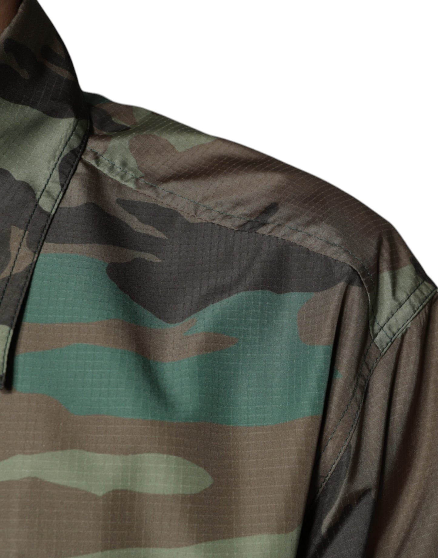 Dolce &amp; Gabbana Flerfarvet Camouflage Skjorte Med Knapper