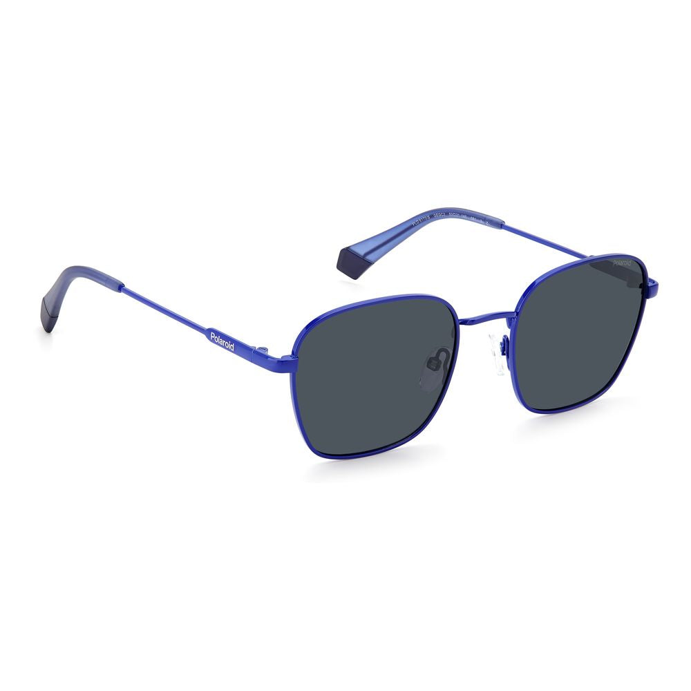 Polaroid Blue Stainless Steel Sunglasses