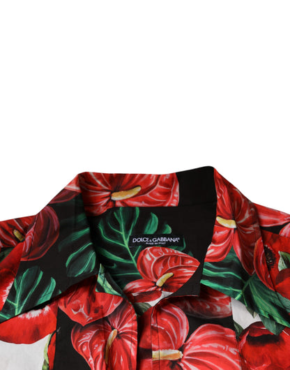 Dolce &amp; Gabbana Flerfarvet Anemone Button Down Casual Skjorte