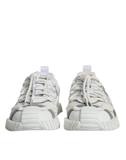 Dolce &amp; Gabbana Hvide Lave NS1 Sneakers med Snørebånd