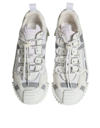 Dolce &amp; Gabbana Hvide Lave NS1 Sneakers med Snørebånd