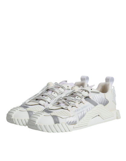 Dolce &amp; Gabbana Hvide Lave NS1 Sneakers med Snørebånd