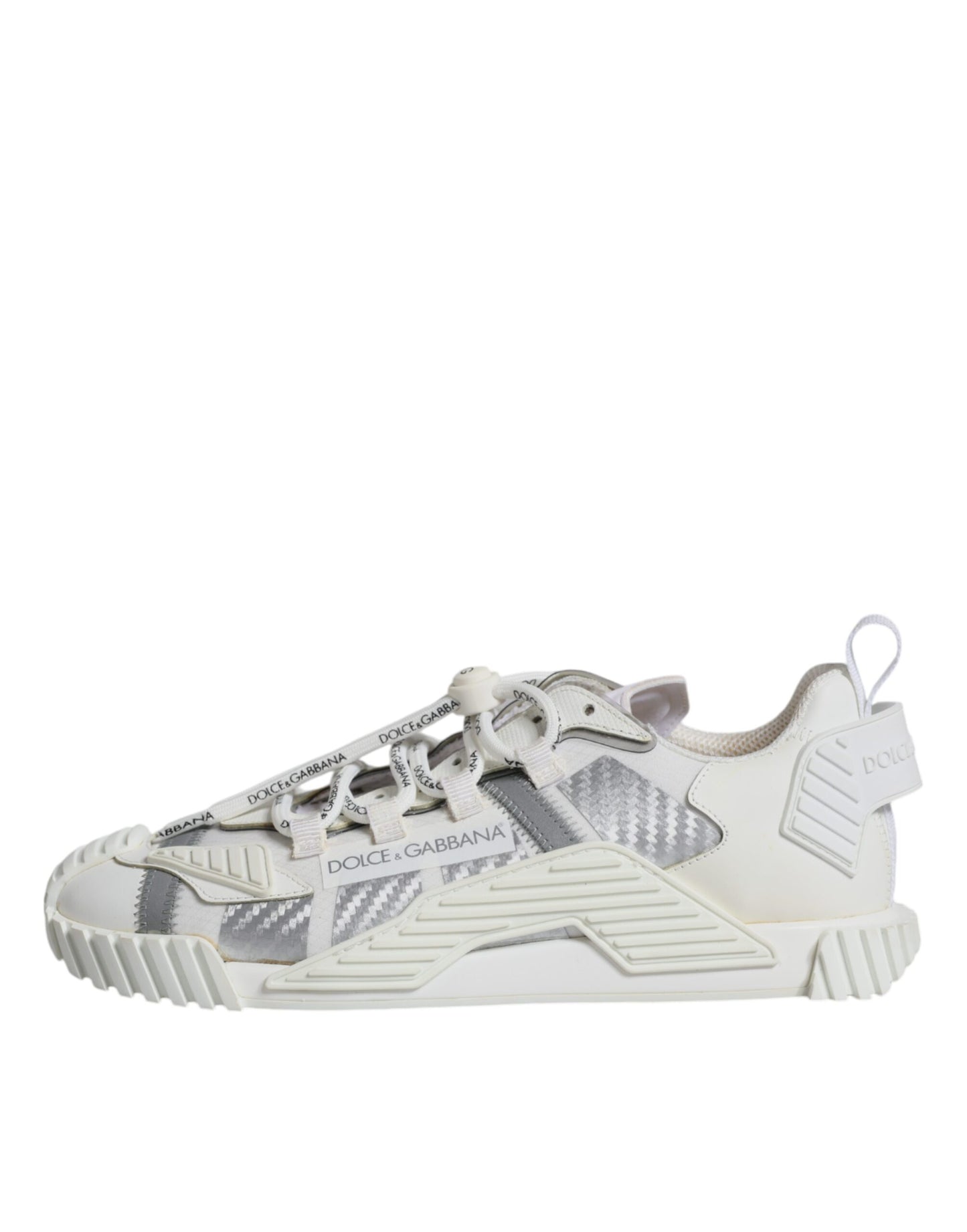 Dolce &amp; Gabbana Hvide Lave NS1 Sneakers med Snørebånd