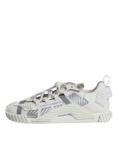 Dolce &amp; Gabbana Hvide Lave NS1 Sneakers med Snørebånd