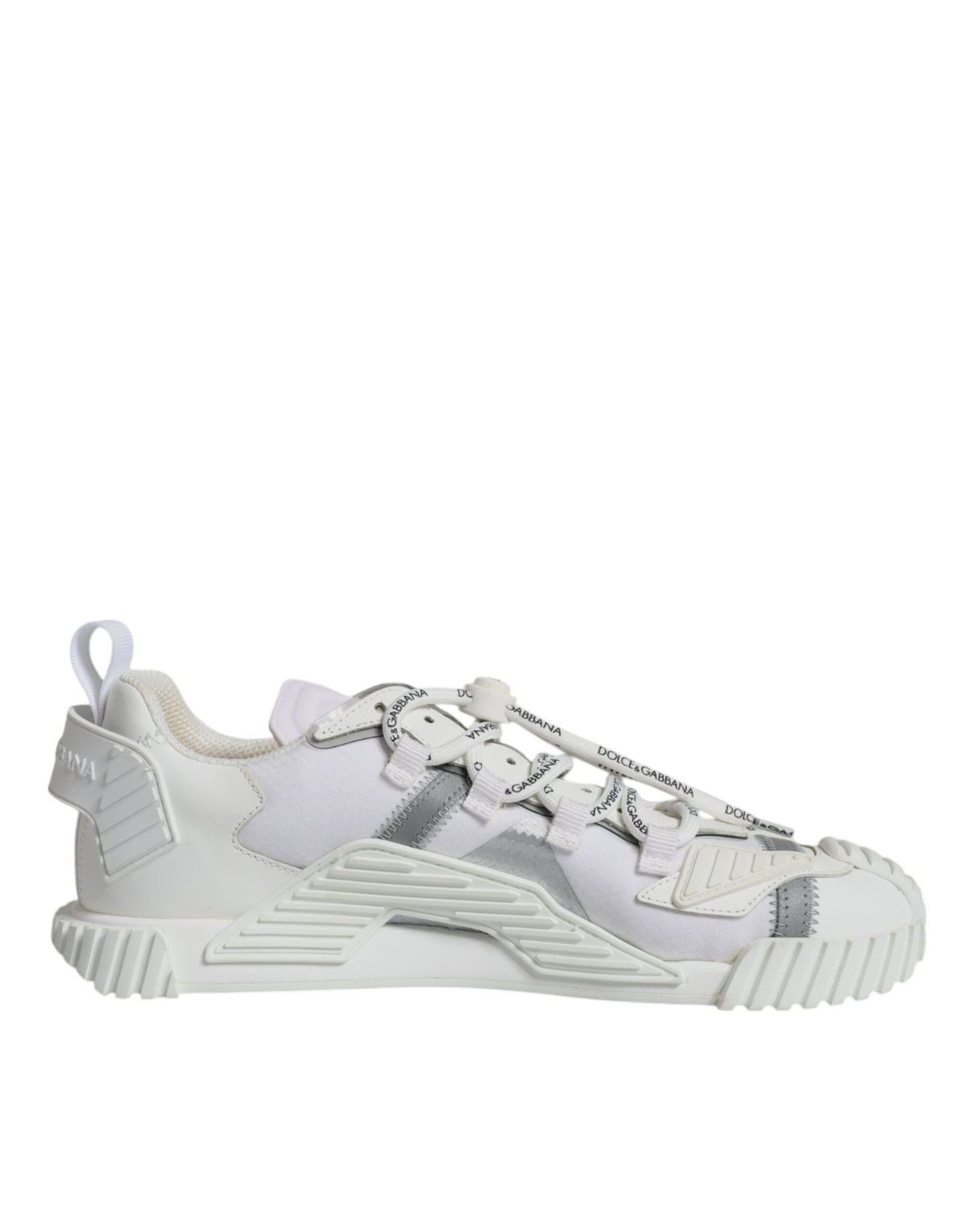 Dolce &amp; Gabbana Hvide Lave NS1 Sneakers med Snørebånd