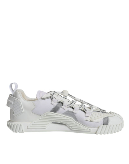 Dolce &amp; Gabbana Hvide Lave NS1 Sneakers med Snørebånd