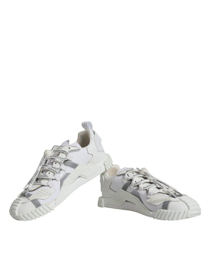 Dolce &amp; Gabbana Hvide Lave NS1 Sneakers med Snørebånd