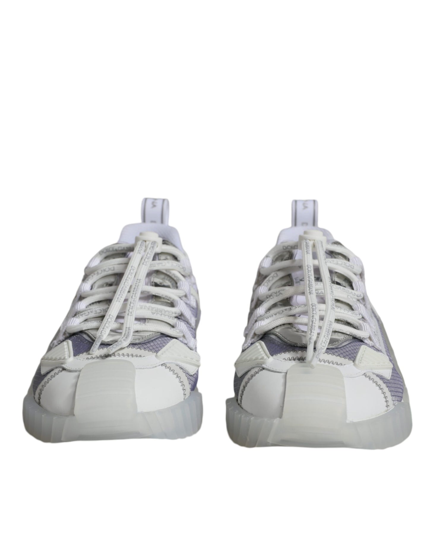 Dolce &amp; Gabbana Hvide Sølv Lave NS1 Sneakers Sko