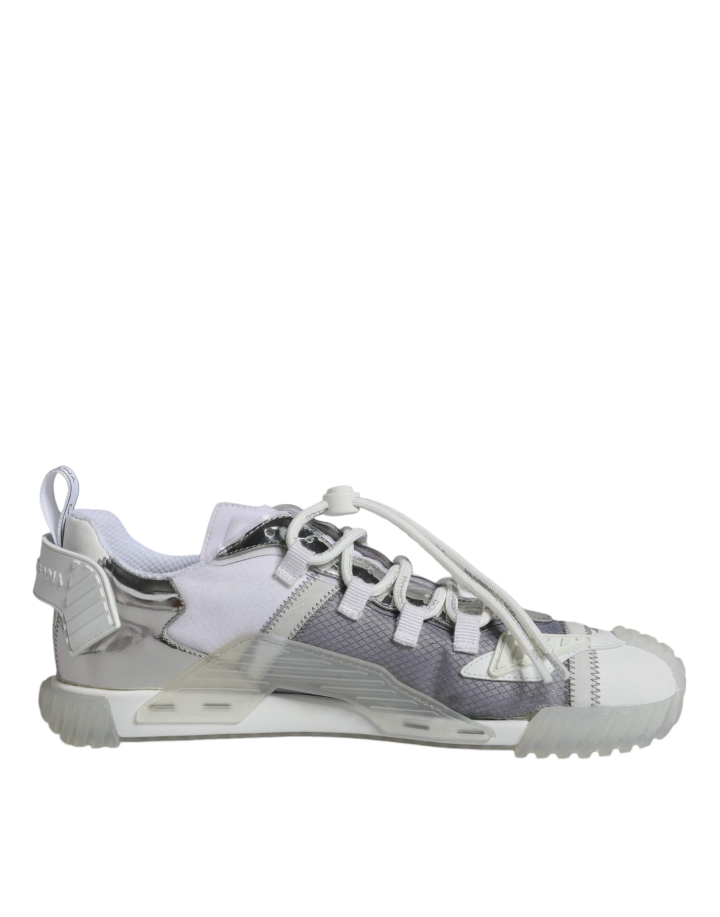 Dolce &amp; Gabbana Hvide Sølv Lave NS1 Sneakers Sko