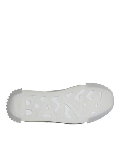 Dolce &amp; Gabbana Hvide Sølv Lave NS1 Sneakers Sko