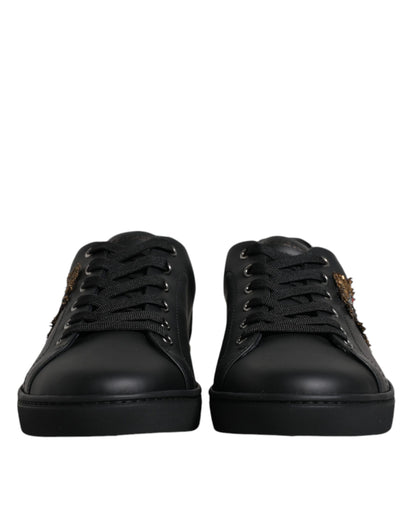 Dolce &amp; Gabbana Sorte London Sacred Heart Herre Sneakers Sko