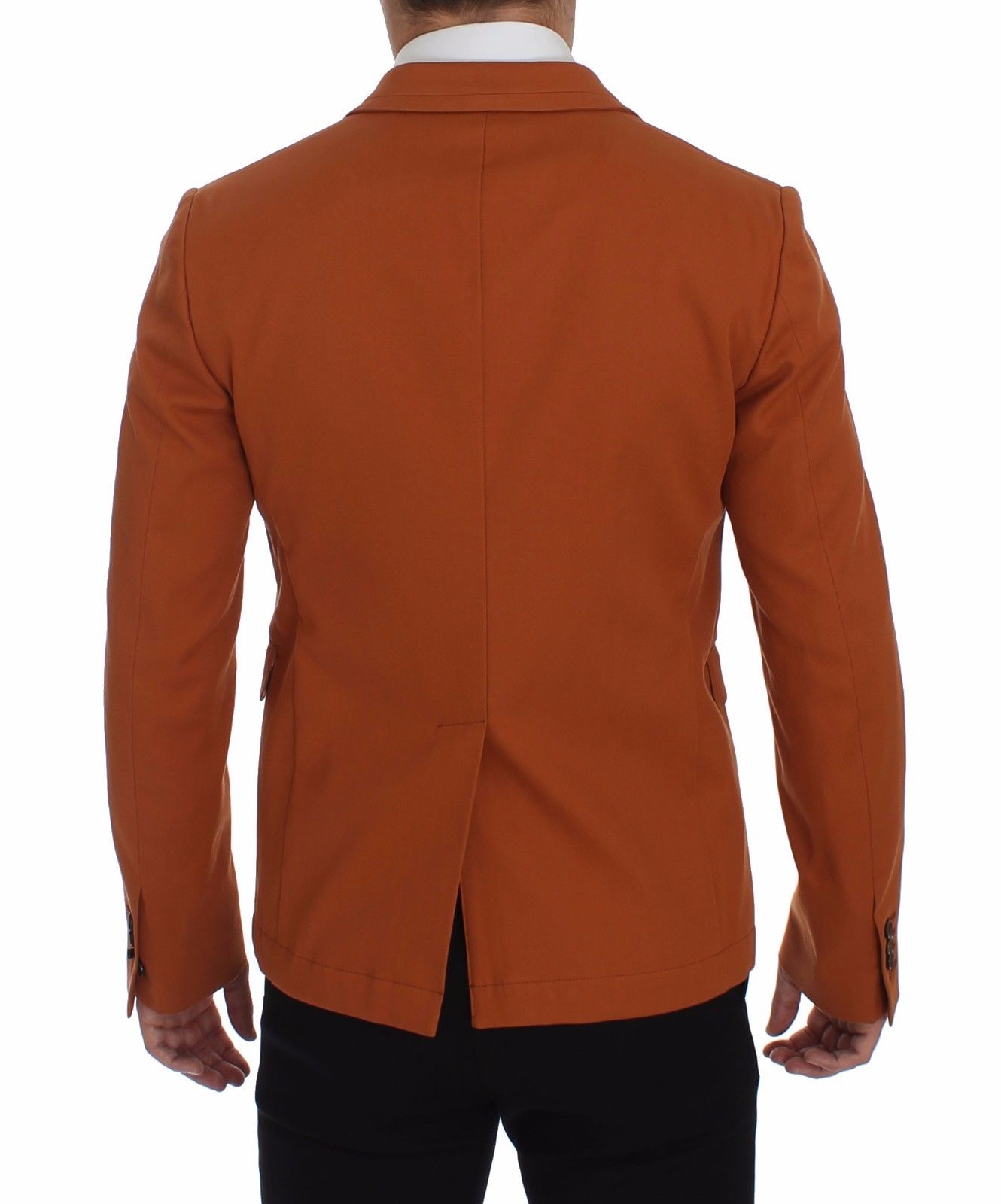 Dolce &amp; Gabbana Elegant Orange Casual Blazer i bomuldsblanding