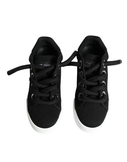 Dolce &amp; Gabbana Sorte Portofino Lave Sneakers Sko