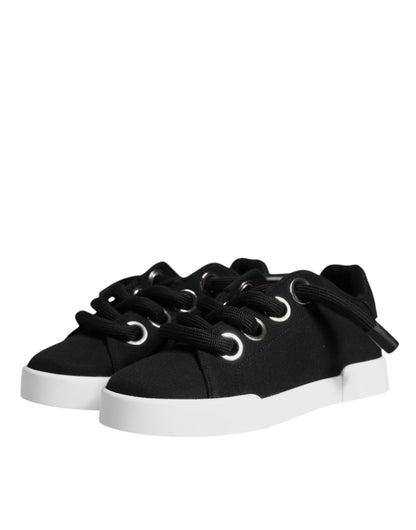 Dolce &amp; Gabbana Sorte Portofino Lave Sneakers Sko
